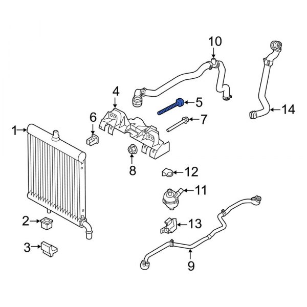 Radiator Mount Bolt