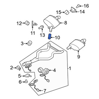 Land Rover OE - Exhaust Muffler Clamp