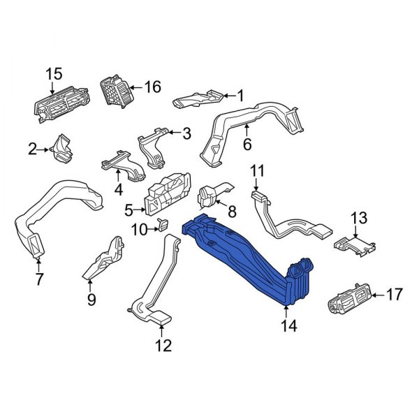 Instrument Panel Air Duct