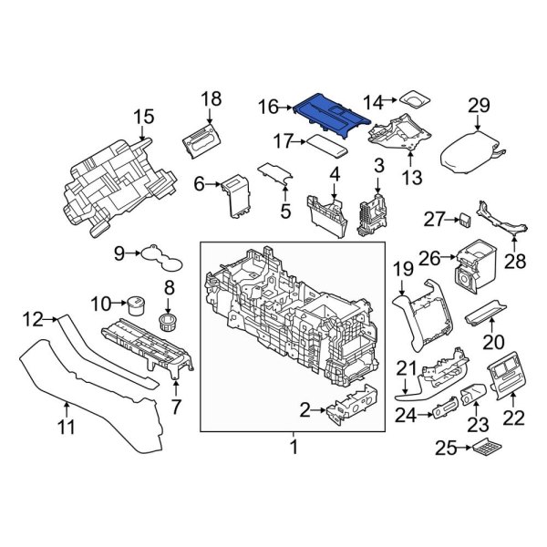 Automatic Transmission Shift Cover Plate