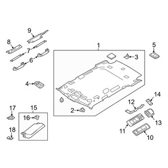 Land Rover OE - Roof - Interior Trim (W/O Panoramic), (SE)