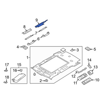 Land Rover OE - Right Sun Visor
