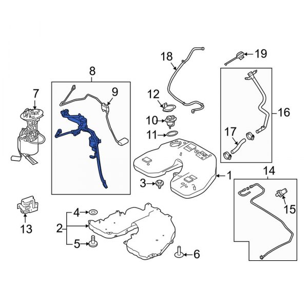 Fuel Sender and Hanger Assembly