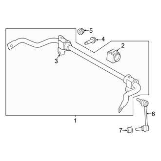 Land Rover OE - Rear Suspension - Stabilizer Bar & Components (W/O Active Stabilizer), (HSE / HST / SE)