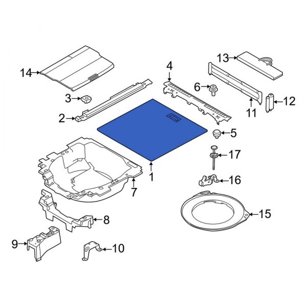 Spare Tire Compartment Cover