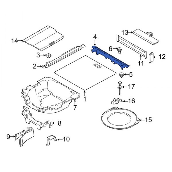 Liftgate Trim Scuff Plate