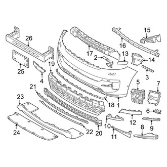 Land Rover OE - Front Bumper - Bumper & Components (Autobiography / First Edition / SE Dynamic)