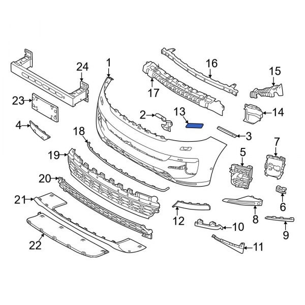 Headlight Washer Cover