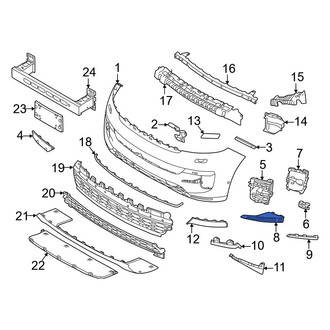 Land Rover OE - Front Right Bumper Trim