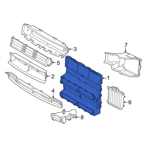 Radiator Support Air Deflector