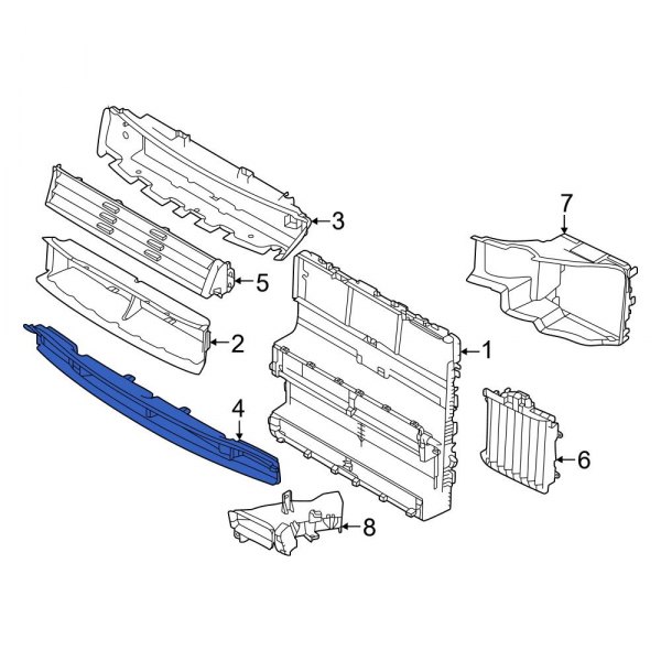 Radiator Support Air Deflector