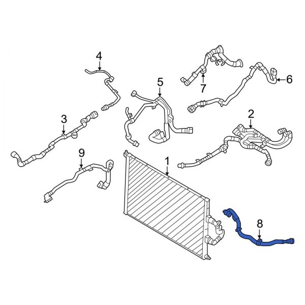 Drive Motor Battery Pack Coolant Hose