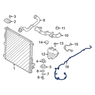 Land Rover OE - Engine Coolant Reservoir Hose