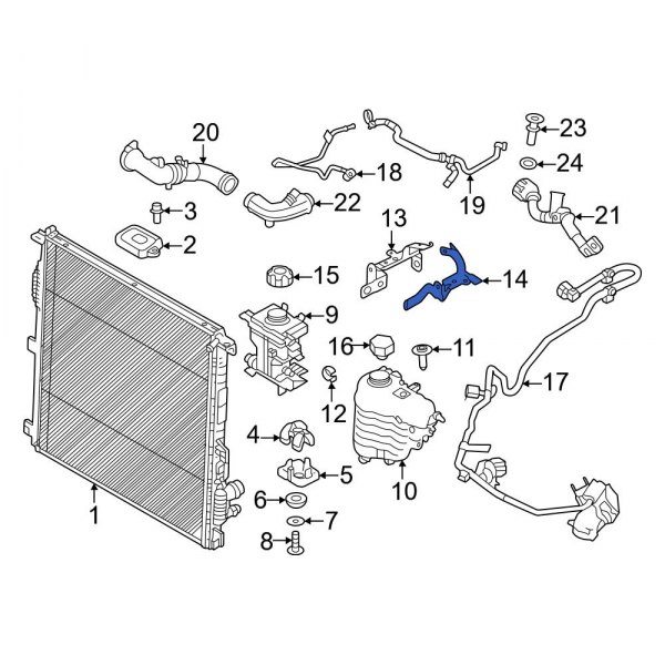 Engine Coolant Reservoir Bracket