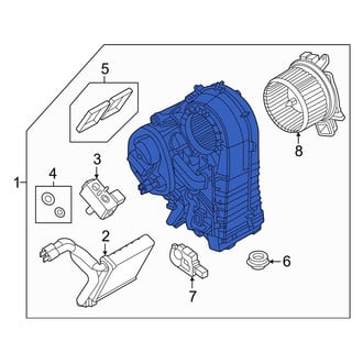 Land Rover OE - HVAC Unit Case Assembly