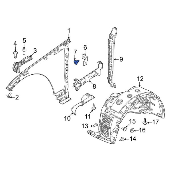 Fender Support Bolt