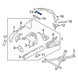 Land Rover OE - Front Right Upper Fender Filler Panel