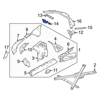 Land Rover OE - Front Left Lower Fender Filler Panel