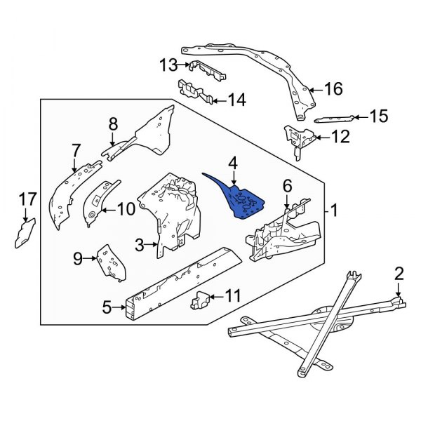 Wheel Housing Side Panel Brace