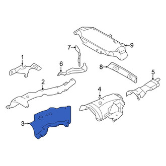 Land Rover OE - Front Inner Floor Pan Heat Shield