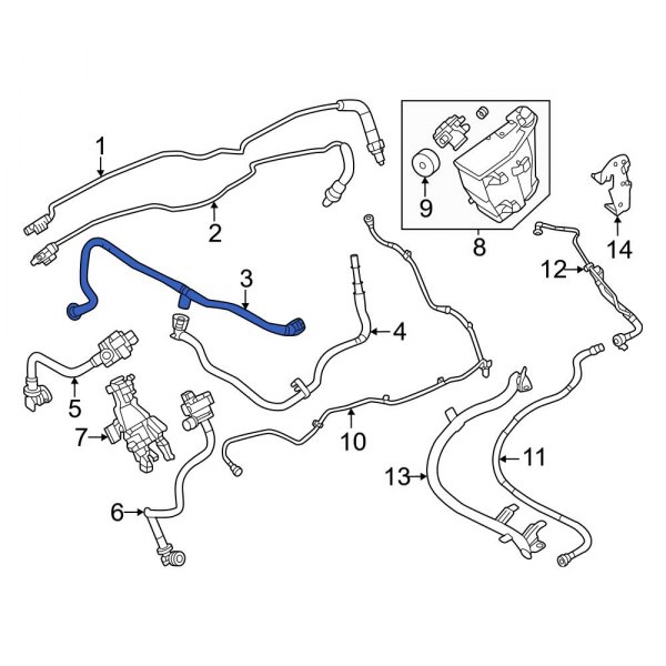 Evaporative Emissions System Lines