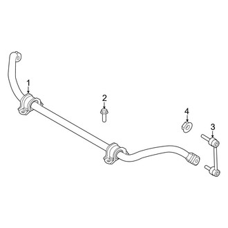 Land Rover OE - Front Suspension - Stabilizer Bar & Components (W/O Active Roll Control), (Autobiography / First Edition / SE / SE Dynamic)
