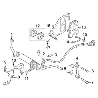 Land Rover OE - Front Suspension - Stabilizer Bar & Components (With Active Roll Control), (Autobiography / First Edition / SE / SE Dynamic)