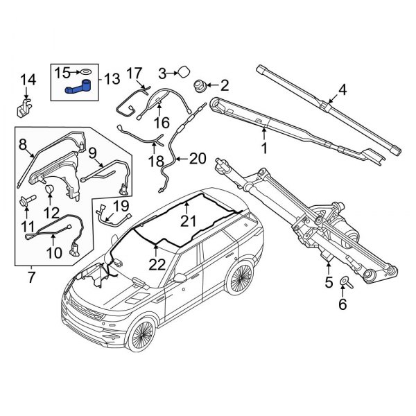 Washer Fluid Reservoir Filler Pipe