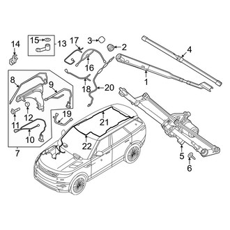 Land Rover OE - Windshield - Wiper & Washer Components (Autobiography / First Edition / SE / SE Dynamic)