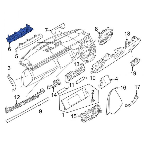 Instrument Cluster Bezel Bracket