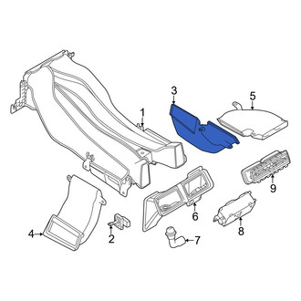 Land Rover OE - Center Rear Instrument Panel Air Duct