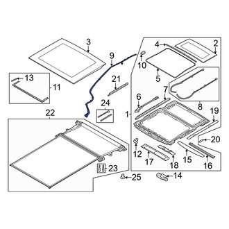 Land Rover OE - Right Sunroof Drain Hose