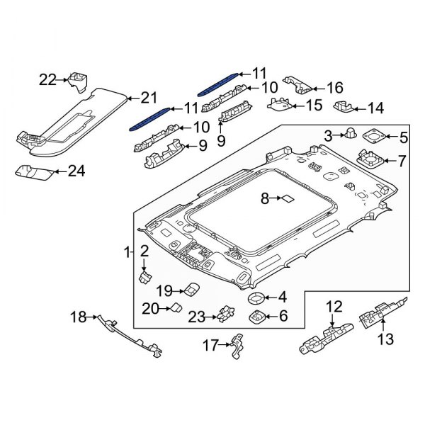 Interior Grab Bar Clip