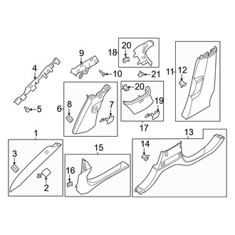 Land Rover OE - Pillars, Rocker & Floor - Interior Trim