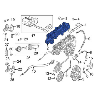 Land Rover OE - Front Left Exterior Door Handle Base