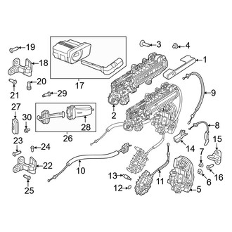 Land Rover OE - Front Door - Lock & Hardware