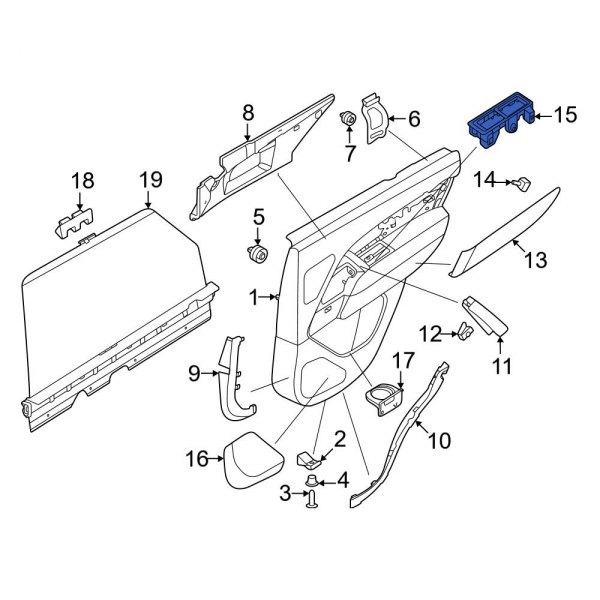 Door Window Switch Bezel