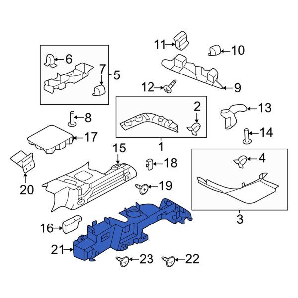 Quarter Panel Trim Panel Bracket