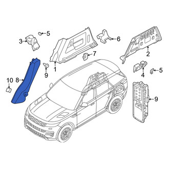 Land Rover OE - Left Body C-Pillar Trim Panel