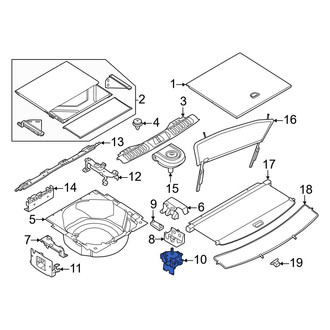 Land Rover OE - Right Lower Spare Tire Compartment Bracket