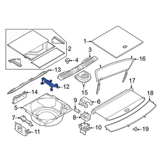 Land Rover OE - Left Outer Spare Tire Compartment Bracket
