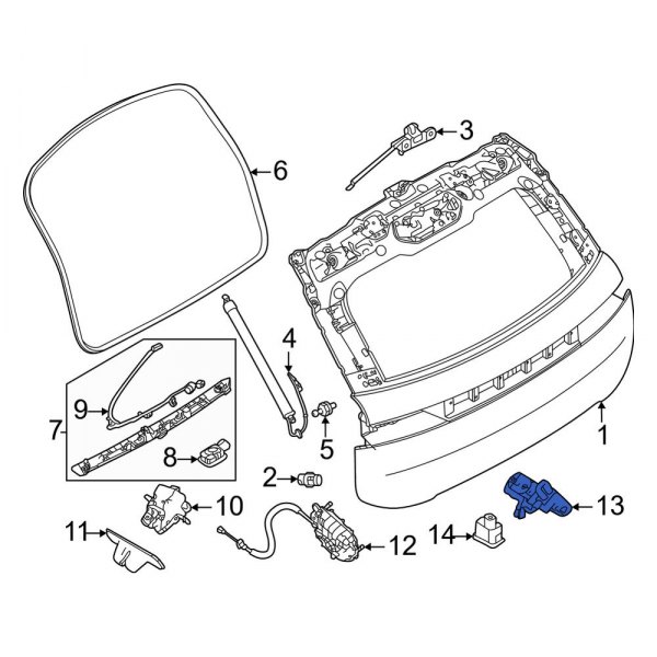 Liftgate Lock Striker Plate