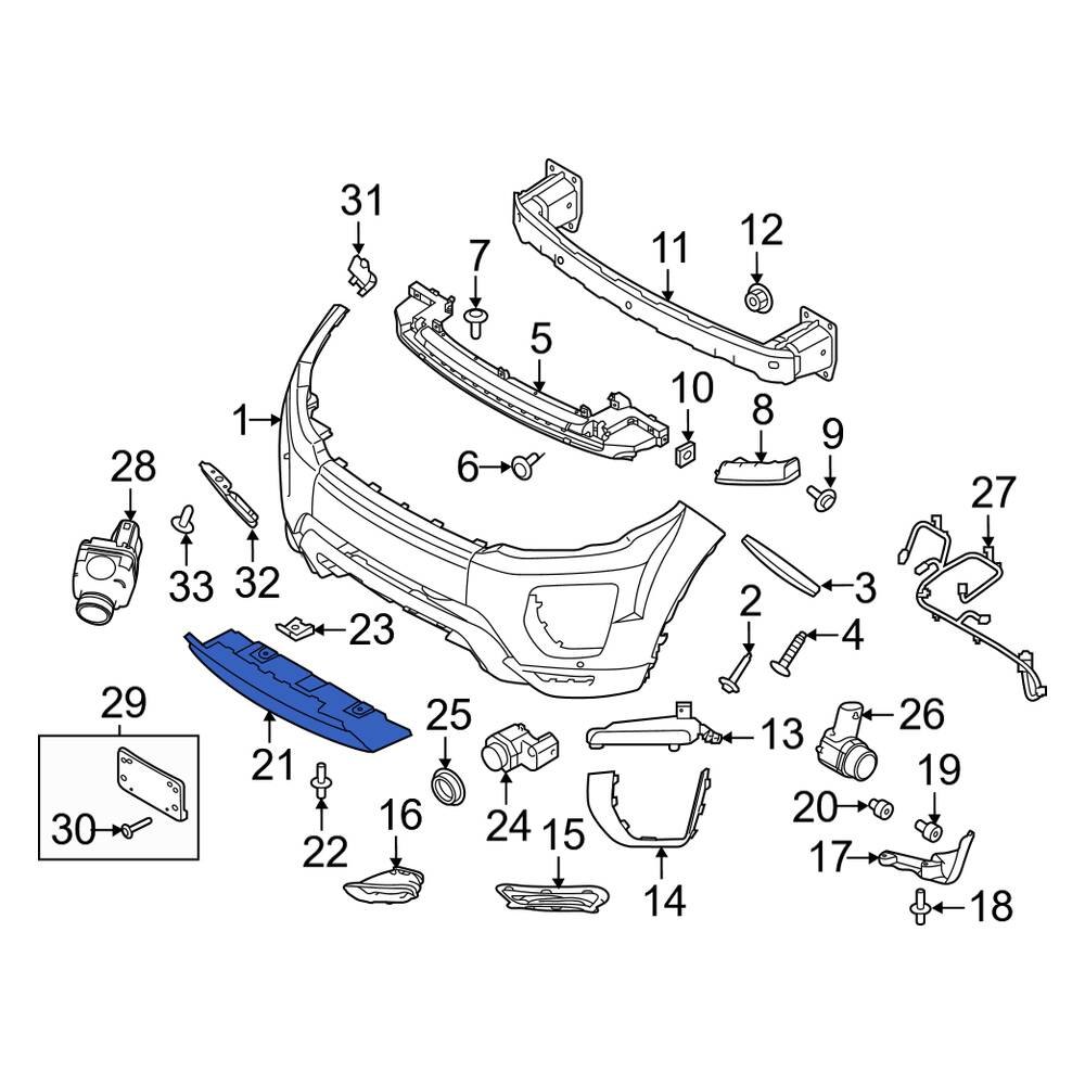Land Rover OE LR110342 Front Lower Valance Panel