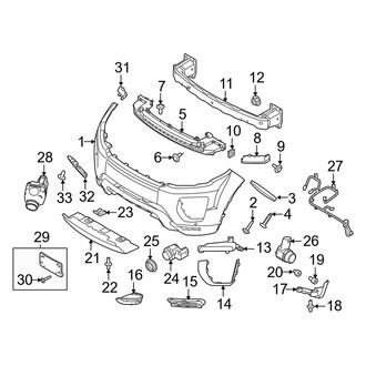 Land Rover OE - Front Bumper - Bumper & Components (HSE / HSE Dynamic / Landmark Edition / SE / SE Premium)