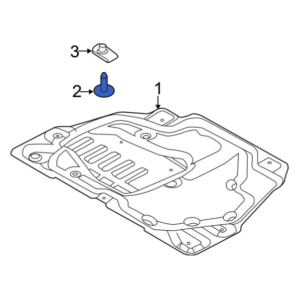 Radiator Support Splash Shield Screw