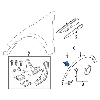 Land Rover OE - Wheel Arch Molding Clip