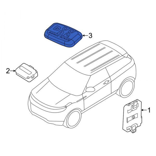 Land Rover OE LR087660 Keyless Entry Transmitter