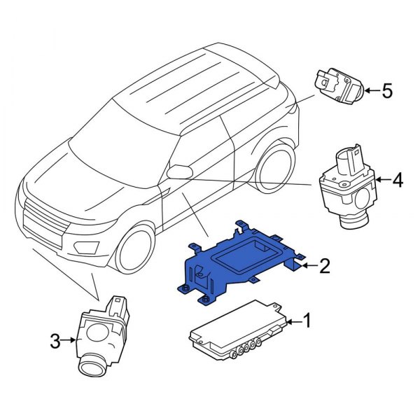 Parking Aid System Control Module Bracket