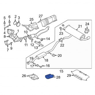 Land Rover Range Rover Evoque OEM Exhaust Parts | Systems, Tips, Pipes ...