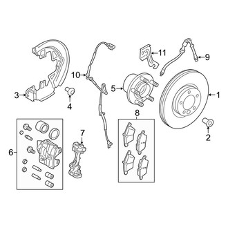 Land Rover OE - Front Suspension - Brake Components